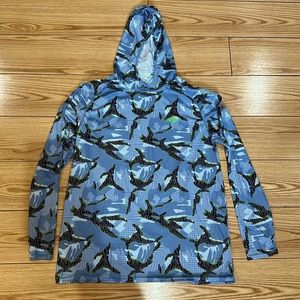 Men’s Performance Shirt | Aftco Blue Camo